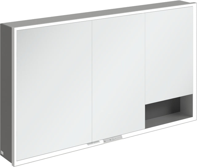 Villeroy & Boch Spiegelschrank My View+ A48113 1300 mm Graphite mit LED-Beleuchtung und Sensordimmer