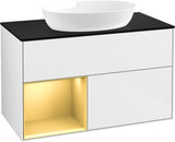 Villeroy & Boch Finion Waschtischunterschrank 1000 mm Glossy White Lacquer mit Beleuchtung