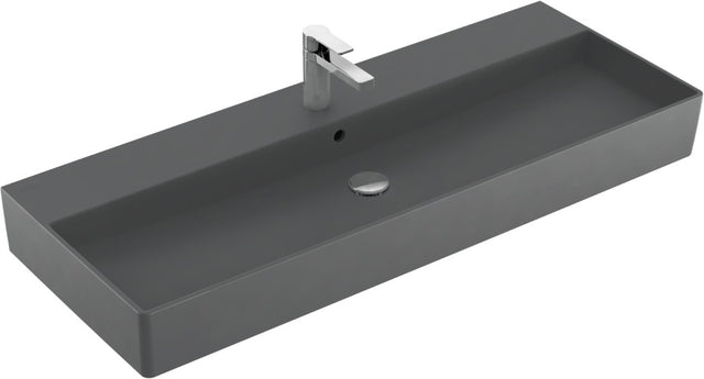 Villeroy & Boch Wandwaschbecken Memento 2.0 1200x470mm Graphite CeramicPlus – Matt, TitanCeram, 1 Hahnloch