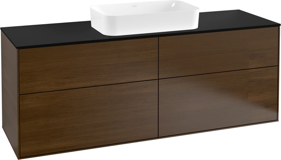 Villeroy & Boch Finion Waschtischunterschrank 160 cm Glossy White Lacquer – 4 Auszüge, SoftClosing