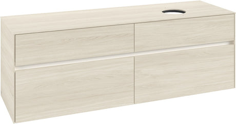 Villeroy & Boch Waschtischunterschrank Collaro C051 B0 1600 mm White Oak mit Beleuchtung und SoftClosing