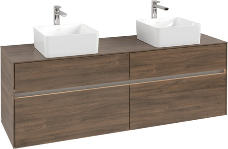 Villeroy & Boch Waschtischunterschrank Collaro C052 B0 1600 mm Arizona Oak mit Beleuchtung