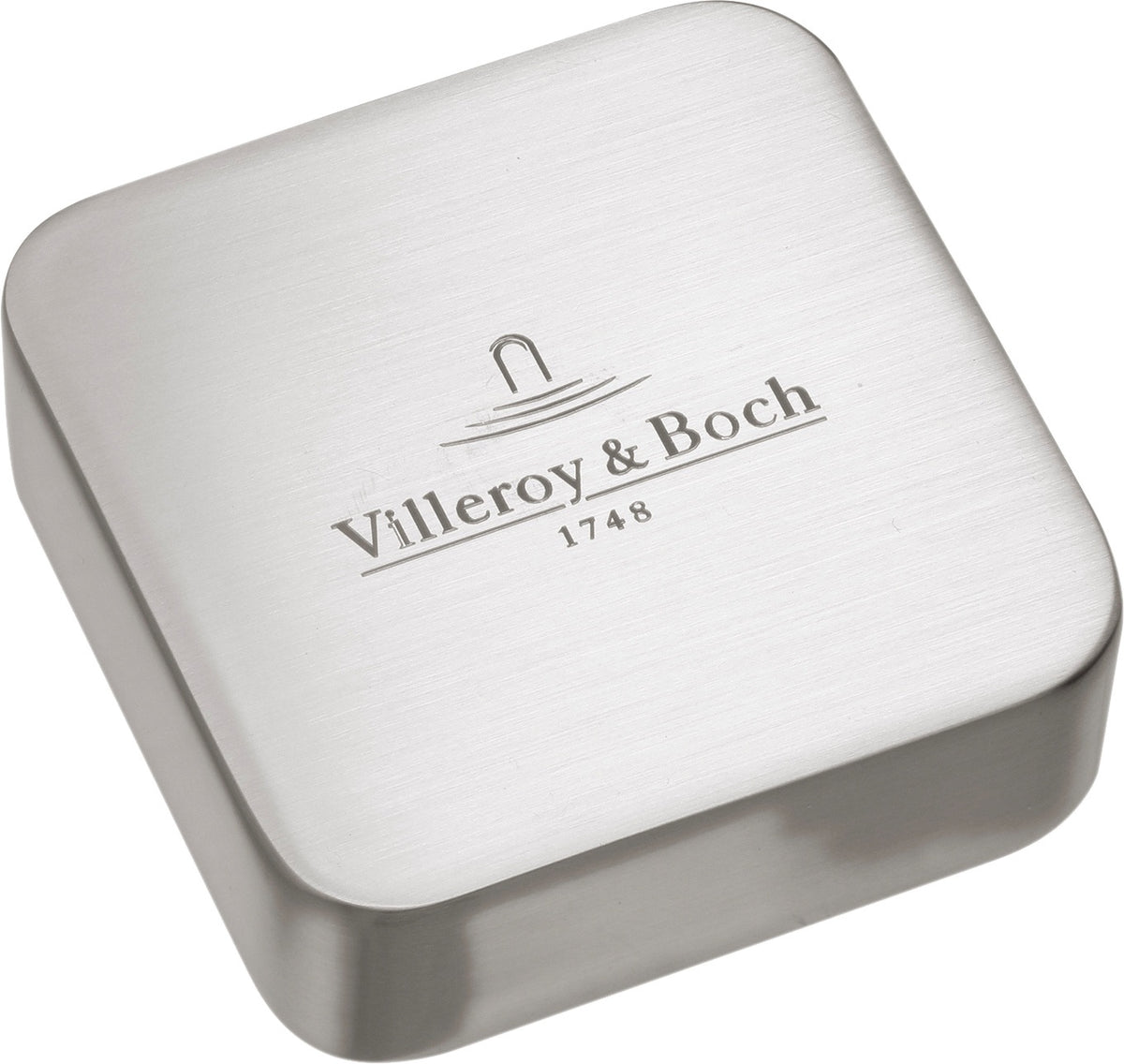 Villeroy & Boch Abdeckkappe für Einzeldrehgriff – Eckig, Verchromt, Messing, 48 x 52 x 25 mm