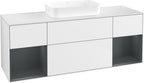 weiß / Mitteldichte Faserplatte (MDF) / F741H G 1600x603x501mm Glossy White