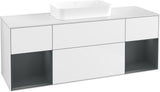 Villeroy & Boch Finion Waschtischunterschrank 1600 mm Glossy White Lacquer mit Beleuchtung