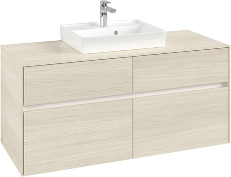Villeroy & Boch Waschbeckenunterschrank Collaro C070 B0 1200x548x500mm Eckig White Oak