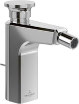 Villeroy & Boch Einhebel-Bidetarmatur Vea eckig Chrom – ViPush, AirPlus, AquaSmart
