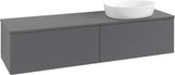 Villeroy & Boch Waschbeckenunterschrank Antao 1600 mm Anthrazit Matt Lack mit 2 Auszügen