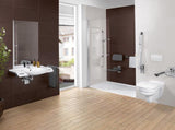 Villeroy & Boch WC-Sitz ViCare 9M7261 – Oval, Duroplast, AntiBac, Edelstahl-Scharniere, Blue