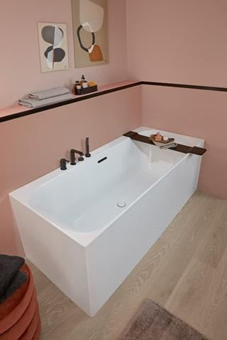 Villeroy & Boch Loop & Friends Rechteck-Badewanne 1700x750mm Weiß Alpin – Einbauwanne mit Überlauf