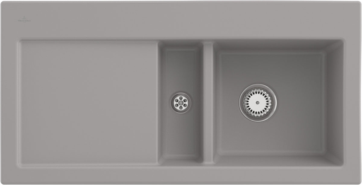 Villeroy & Boch Einbauspüle Subway 60 Ivory CeramicPlus – 1000 mm Keramik mit Abtropffläche
