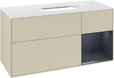 Villeroy & Boch Finion Waschtischunterschrank G711G Black Matt Lacquer 1200 mm mit Beleuchtung