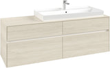 Villeroy & Boch Waschtischunterschrank Collaro C030 B0 1600 mm White Oak mit Beleuchtung