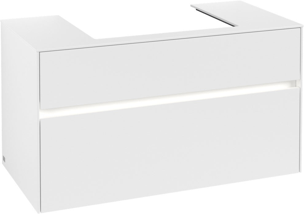 Villeroy & Boch Waschtischunterschrank Collaro C019 B0 1000 mm White Matt mit Beleuchtung