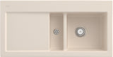 Villeroy & Boch Einbauspüle Subway 60 Ivory CeramicPlus – 1000 mm Keramik mit Abtropffläche