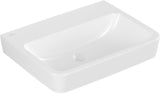 Villeroy & Boch O.novo Wandwaschbecken 600x460 mm eckig Weiß Alpin – ohne Hahnloch, mit Überlauf