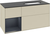 Villeroy & Boch Finion Waschtischunterschrank 120 cm Glossy White Lacquer mit Beleuchtung