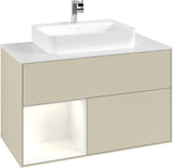 Villeroy & Boch Finion Waschtischunterschrank 1000 mm White Matt Lacquer mit LED-Beleuchtung