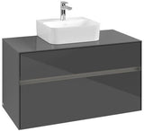 Villeroy & Boch Waschbeckenunterschrank Collaro C094B0 1000 mm Glossy White mit Beleuchtung
