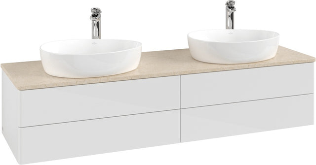 Villeroy & Boch Antao Waschtischunterschrank 1600 mm Glossy White mit 4 Auszügen & LED
