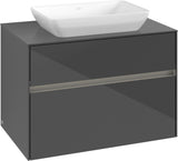 Villeroy & Boch Waschtischunterschrank Collaro C108 B0 800 mm Glossy White mit LED-Beleuchtung
