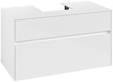 Villeroy & Boch Waschbeckenunterschrank Collaro C094B0 1000 mm Glossy White mit Beleuchtung