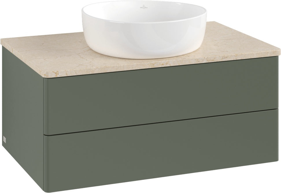 Villeroy & Boch Antao Waschbeckenunterschrank 800 mm Anthracite Matt mit LED-Beleuchtung