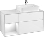 weiß / Mitteldichte Faserplatte (MDF) / G141G F 1200x603x501mm Glossy White