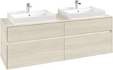 Villeroy & Boch Waschtischunterschrank Collaro C024 B0 1600 mm White Oak mit LED-Beleuchtung