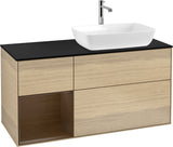 Villeroy & Boch Finion Waschtischunterschrank 1200 mm Glossy White Lacquer mit Beleuchtung