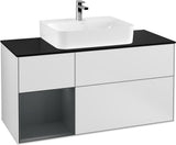 Villeroy & Boch Finion Waschbeckenunterschrank 1200 mm Glossy White mit Beleuchtung