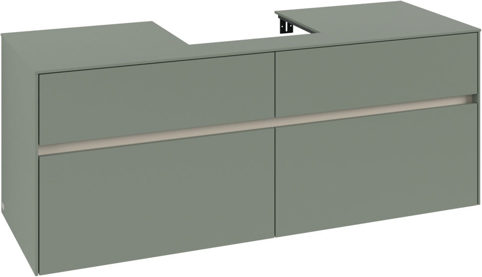 Villeroy & Boch Waschtischunterschrank Collaro C073 White Oak 1400 mm mit SoftClosing