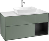 Villeroy & Boch Waschtischunterschrank Finion G831G 1200 mm Glossy White Lacquer mit Beleuchtung