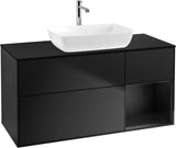 Villeroy & Boch Finion Waschbeckenunterschrank 1200 mm Glossy White Lacquer mit Beleuchtung