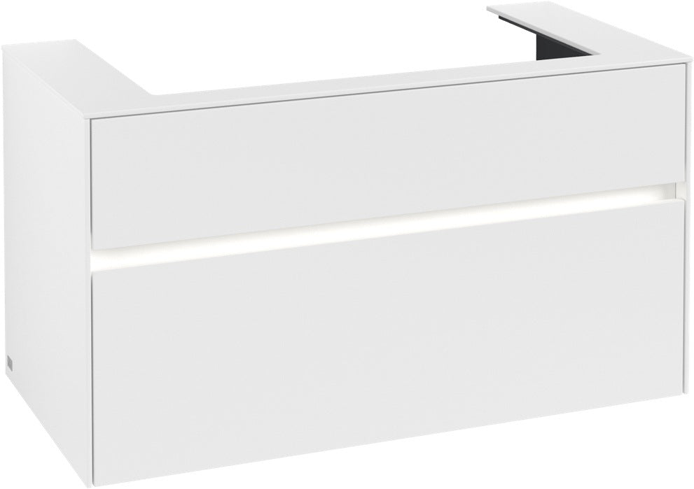 Villeroy & Boch Waschtischunterschrank Collaro C020 B0 1000 mm White Matt mit LED-Beleuchtung