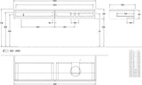 Villeroy & Boch Antao Waschbeckenunterschrank 1600 mm Anthracite Matt Lacquer