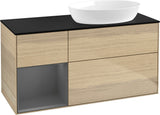 Villeroy & Boch Waschtischunterschrank Finion FA42G 1200 mm Glossy White Lacquer mit Beleuchtung
