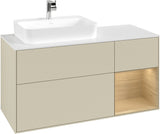 Villeroy & Boch Waschtischunterschrank Finion F401G 1200 mm Glossy White Lacquer mit Beleuchtung