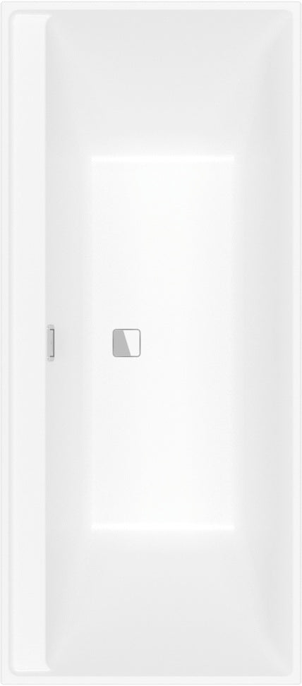Villeroy & Boch Collaro Rechteck-Badewanne 1700x750mm Weiß Alpin – Acryl Einbauwanne mit Überlauf