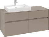 Villeroy & Boch Waschtischunterschrank Collaro C082 1200 mm Taupe mit 4 Auszügen und SoftClosing
