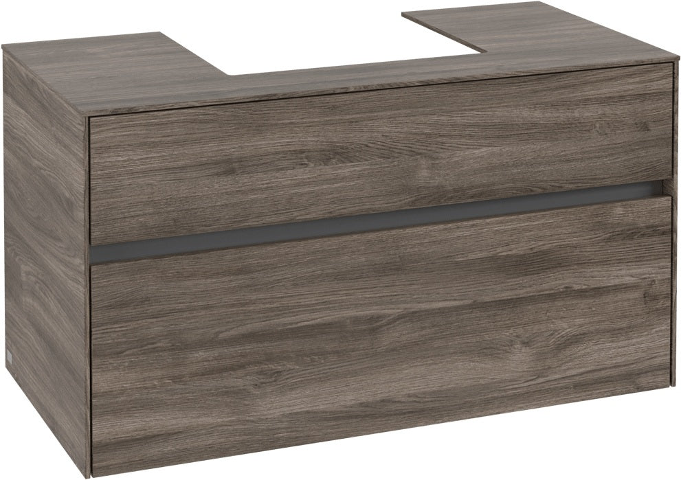 Villeroy & Boch Waschtischunterschrank Collaro C016 Stone Oak 1000 mm mit 2 Auszügen und SoftClosing