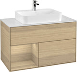 Villeroy & Boch Finion Waschtischunterschrank 1000 mm White Matt Lacquer mit LED-Beleuchtung