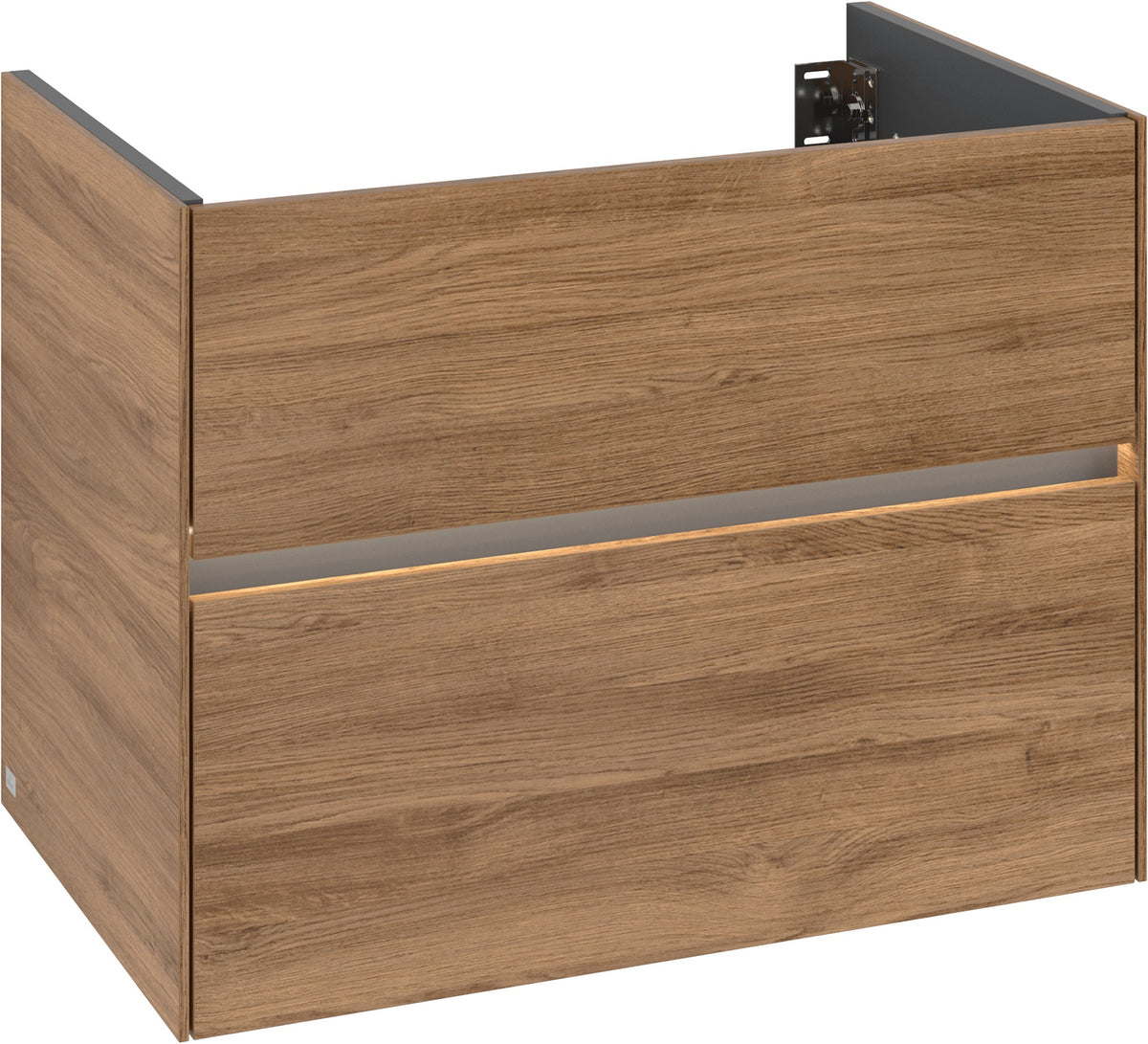 Villeroy & Boch Waschbeckenunterschrank Collaro C13800 White Oak – 796 mm, 2 Auszüge, SoftClosing
