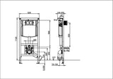 Villeroy & Boch ViConnect WC-Vorwandelement 525 x 1120 x 135 mm für Trockenbau