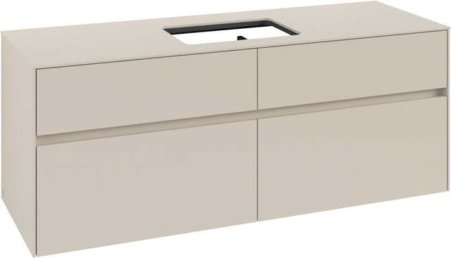 Villeroy & Boch Waschbeckenunterschrank Collaro C116 B0 1400 mm Cashmere Grey mit Beleuchtung