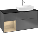 Villeroy & Boch Finion Waschtischunterschrank 1200 mm Glossy White Lacquer mit Beleuchtung