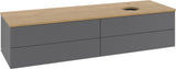 Villeroy & Boch Waschtischunterschrank Antao 1600 mm Anthrazit mit LED-Auszugsbeleuchtung
