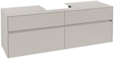 Villeroy & Boch Collaro Waschtischunterschrank 1600 mm Truffle Grey mit 4 Auszügen und Push-Open