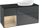 Villeroy & Boch Waschtischunterschrank Finion FA42G 1200 mm Glossy White Lacquer mit Beleuchtung