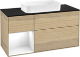 Villeroy & Boch Finion Waschtischunterschrank 1200 mm Glossy White Lacquer mit LED-Beleuchtung